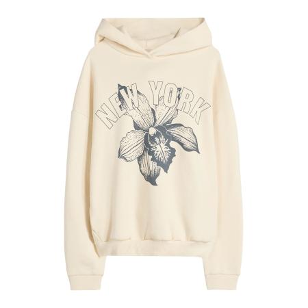 Bershka Bershka Sweatshirt lichtbeige / donkergrijs