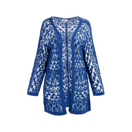 IZIA IZIA Gebreid vest kobaltblauw