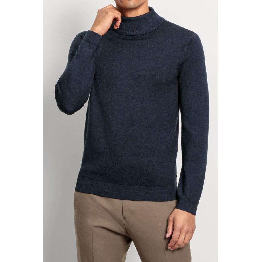 OLYMP Casual Coltrui marine, Effen Blauw