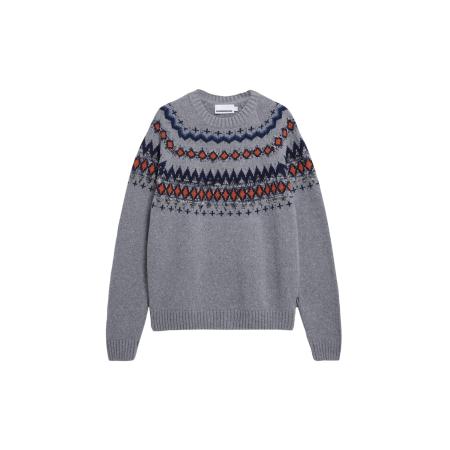 Armedangels ARMEDANGELS Trui blauw / grijs / oranje