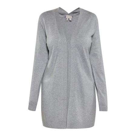 RISA RISA Gebreid vest grijs gemêleerd