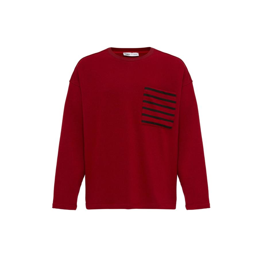 VAMOS CLO VAMOS CLO Sweatshirt bourgogne / zwart -