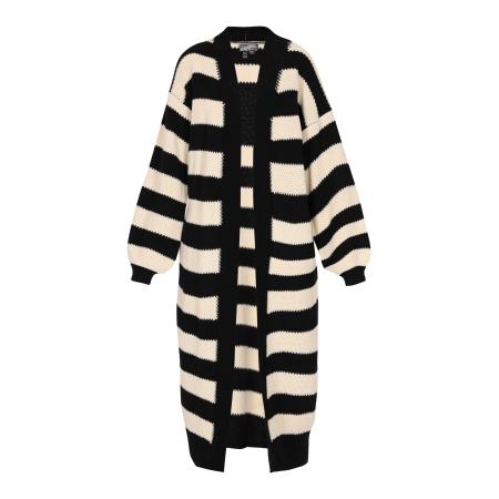 DreiMaster DreiMaster Vintage Gebreid vest crème / zwart