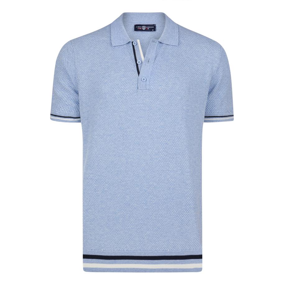 Jimmy Sanders Jimmy Sanders Trui marine / lichtblauw / wit -