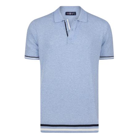 Jimmy Sanders Jimmy Sanders Trui marine / lichtblauw / wit