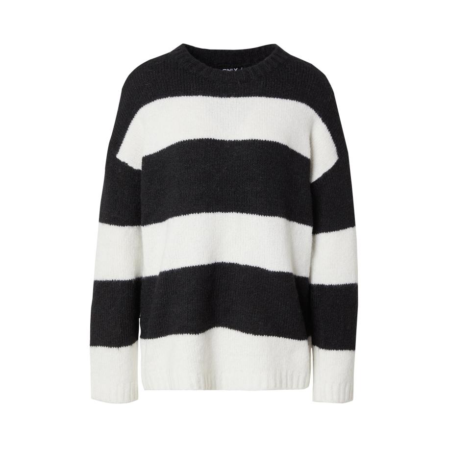 Only ONLY Trui ONLFILONE zwart / wit -