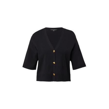 Comma COMMA Gebreid vest zwart