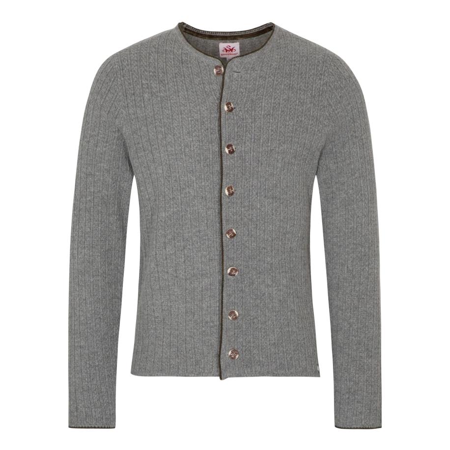 Spieth & Wensky SPIETH & WENSKY Gebreid vest Gerber lichtgrijs -