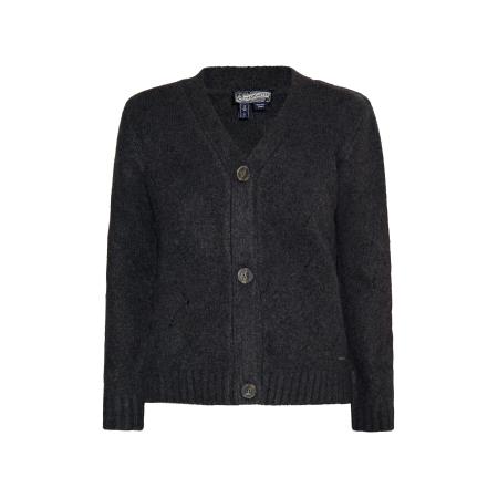 DreiMaster DreiMaster Vintage Gebreid vest antraciet