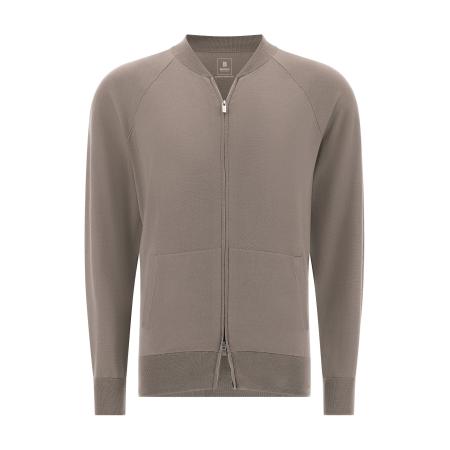 Boggi Milano Boggi Milano Gebreid vest taupe