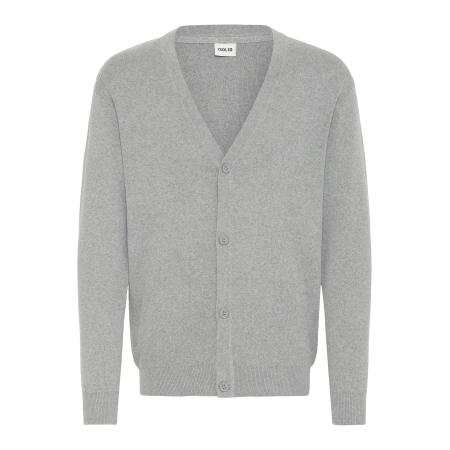 !Solid Gebreid vest Finto grijs gemêleerd