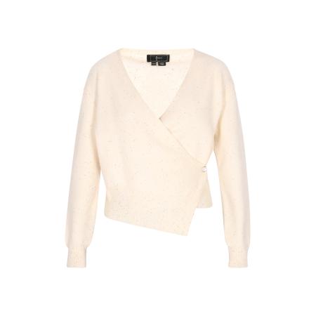 Faina faina Gebreid vest wolwit