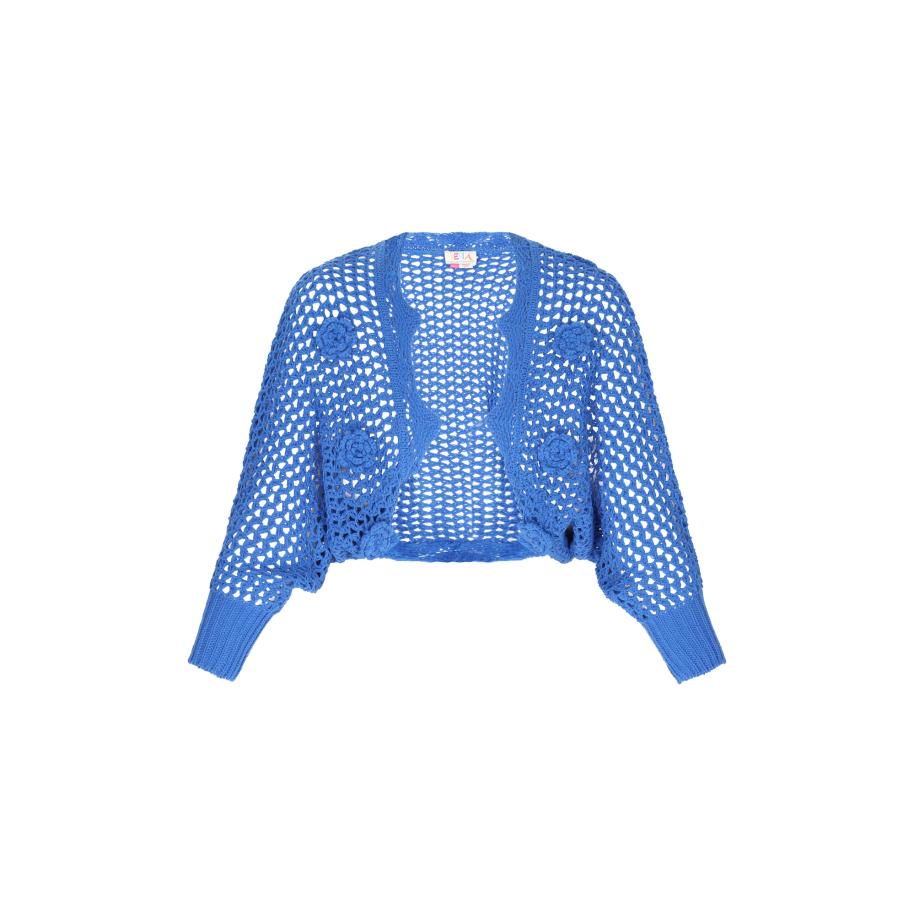 IZIA IZIA Gebreid vest Boho royal blue/koningsblauw -