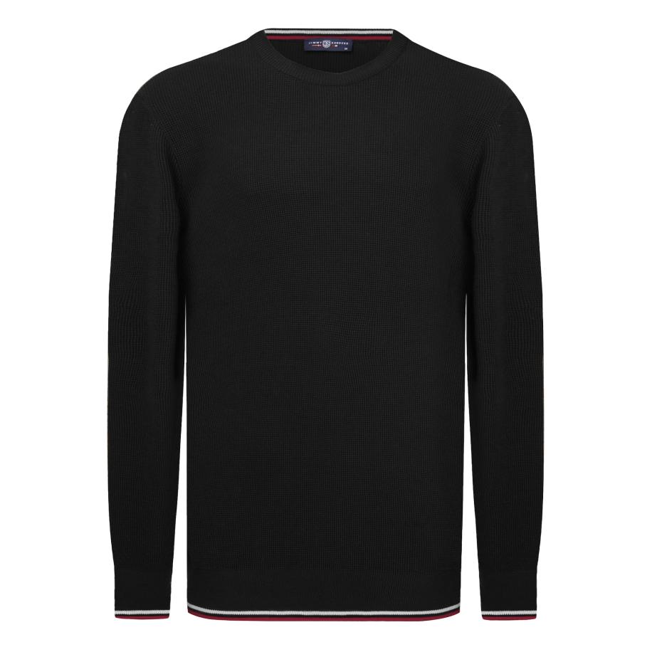 Jimmy Sanders Jimmy Sanders Trui bloedrood / zwart / wit -