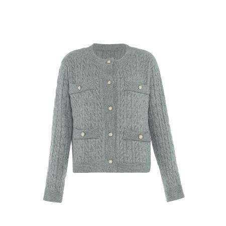 caspio caspio Gebreid vest grijs