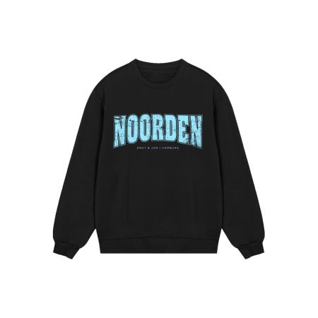 F4NT4STIC F4NT4STIC Sweatshirt Knut & Jan Hamburg lichtblauw / zwart