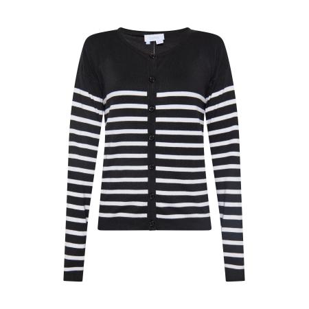 Usha usha BLUE LABEL Gebreid vest zwart / wit