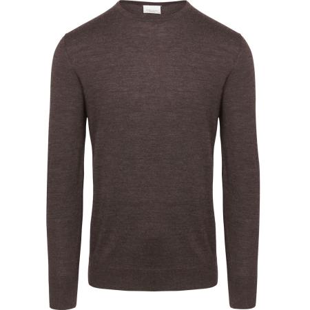 Profuomo Pullover Merinowol Bruin