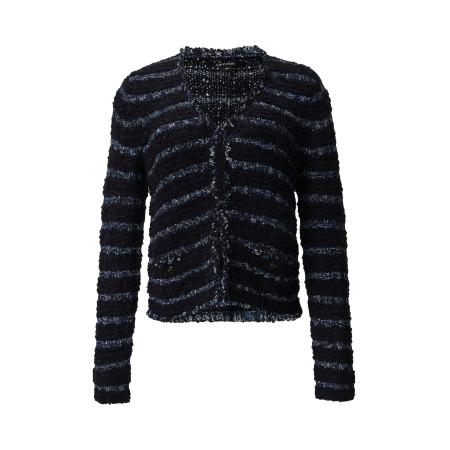 Comma COMMA Gebreid vest navy / blauw gemêleerd