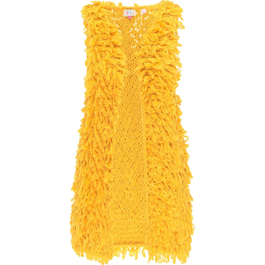 IZIA IZIA Gebreid vest geel -