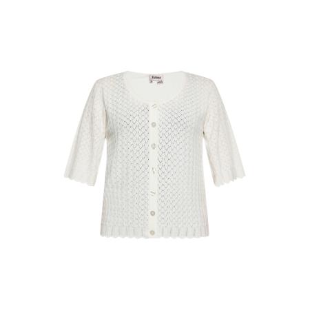 Sidona Sidona Gebreid vest wolwit