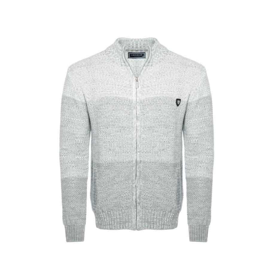 Carisma CARISMA Gebreid vest lichtgrijs / grijs gemêleerd / wit gemêleerd -