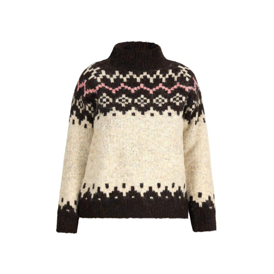 Jalene Jalene Trui beige / pink / zwart -