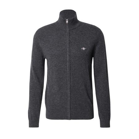 Gant GANT Gebreid vest antraciet