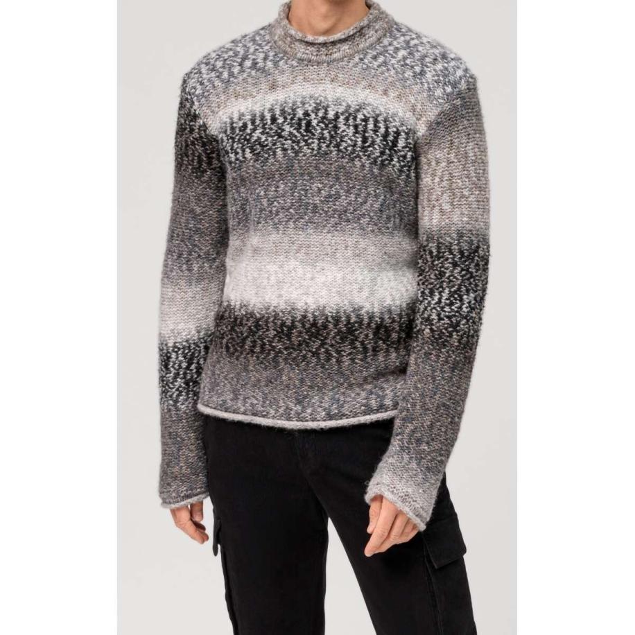 OLYMP Casual Coltrui steen, Gestreept Grijs