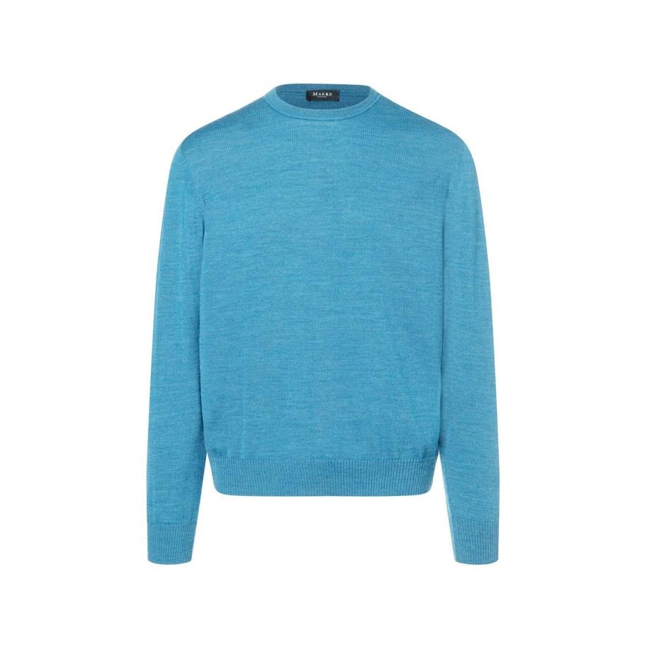 MAERZ Superwash Trui ronde hals, Effen Multicolor