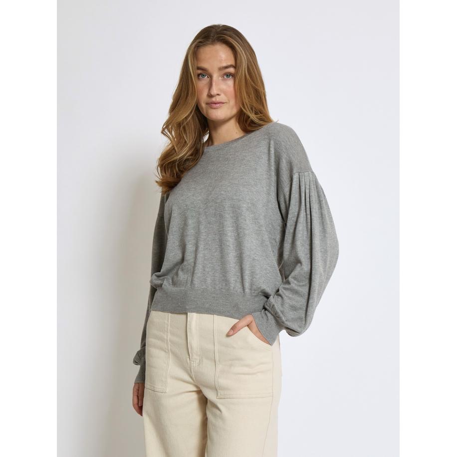 Minus minus Trui Melea grijs gemêleerd -