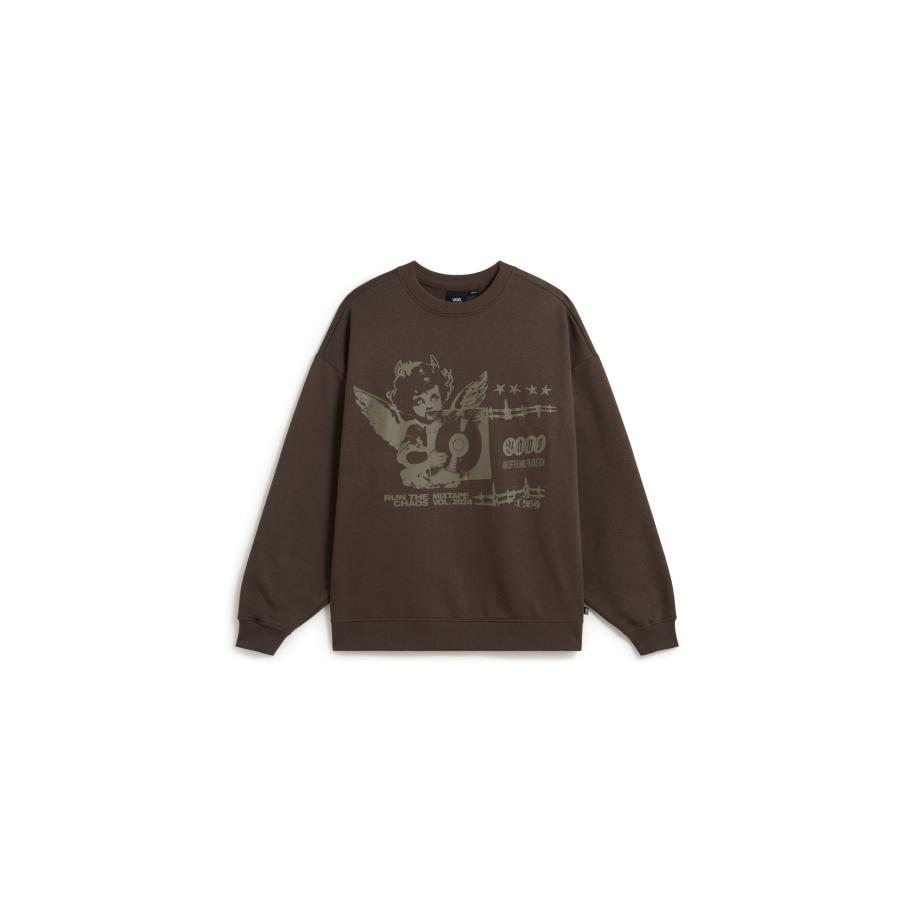 VANS Sweatshirt Earthbound donkerbruin / grijs Bruin