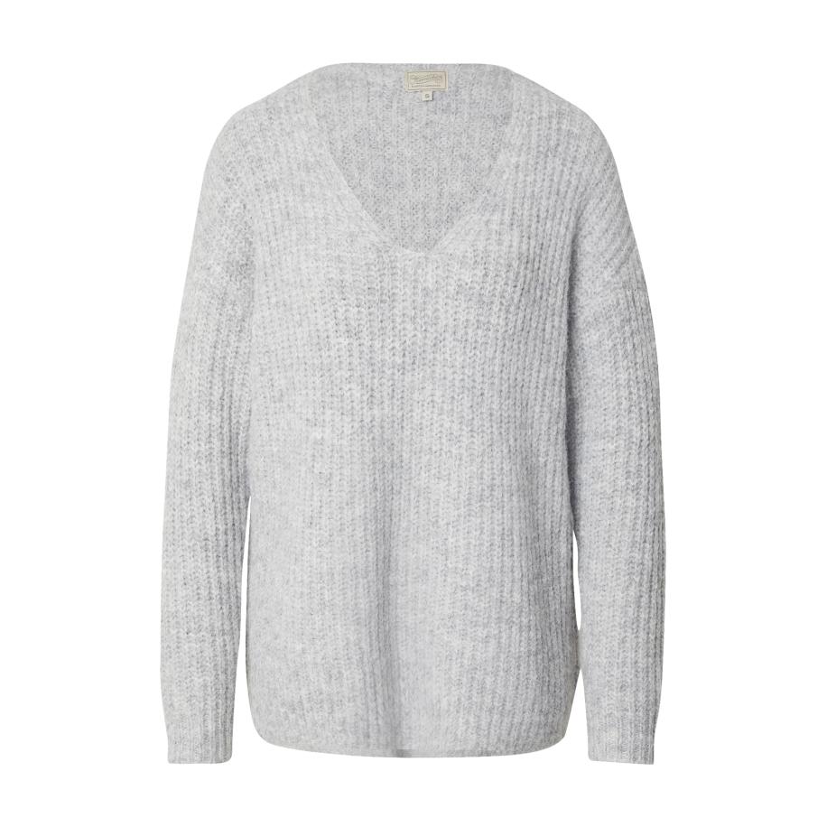 Herrlicher Herrlicher Trui Lini lichtgrijs -