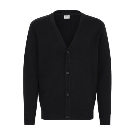 !Solid Gebreid vest Finto zwart