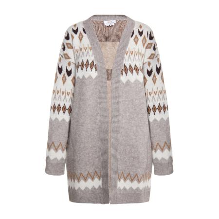 Usha usha FESTIVAL Gebreid vest beige / navy / bruin / grijs