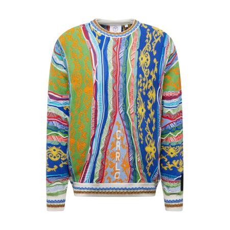 Carlo Colucci Trui di Cicco gemengde kleuren / wit