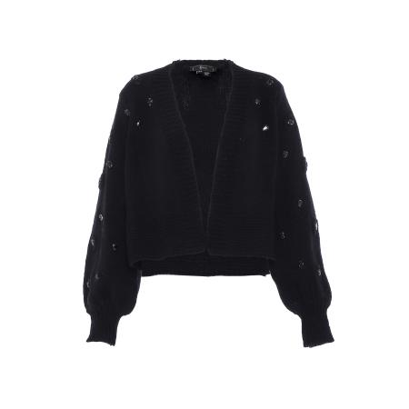 Faina faina Gebreid vest zwart