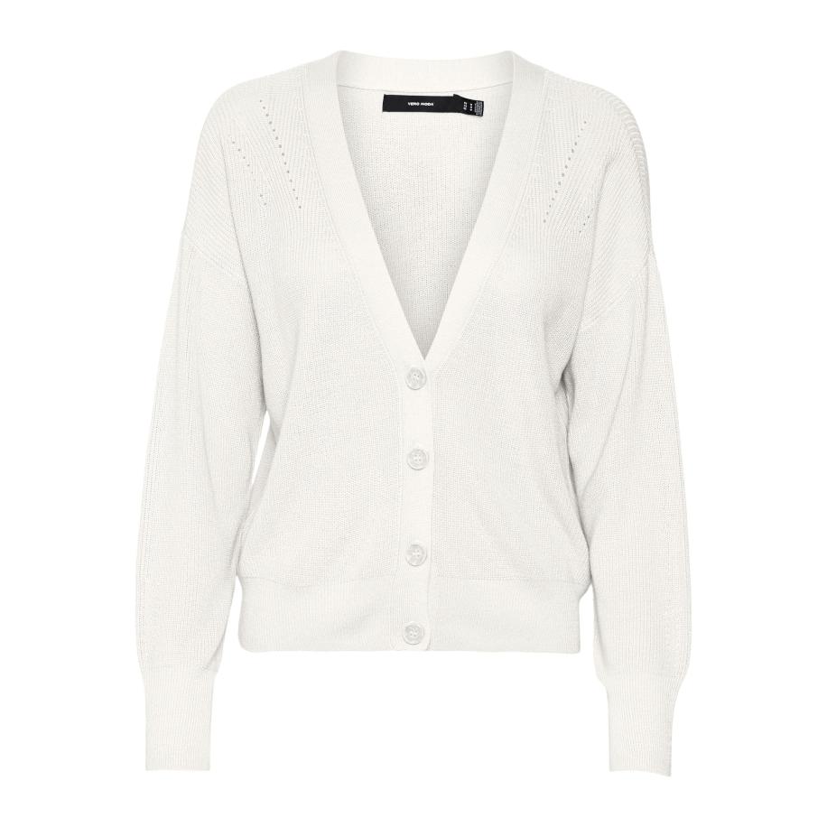 Vero Moda VERO MODA Gebreid vest New Lexsun wit -
