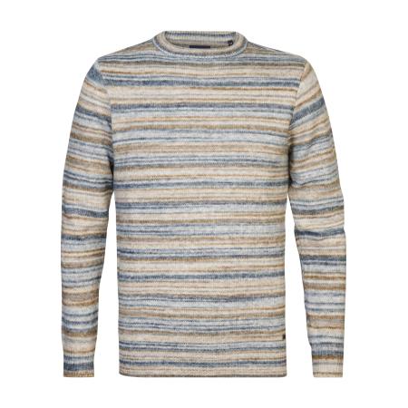 Petrol Industries Petrol Industries Trui Copper beige / blauw / lichtbruin
