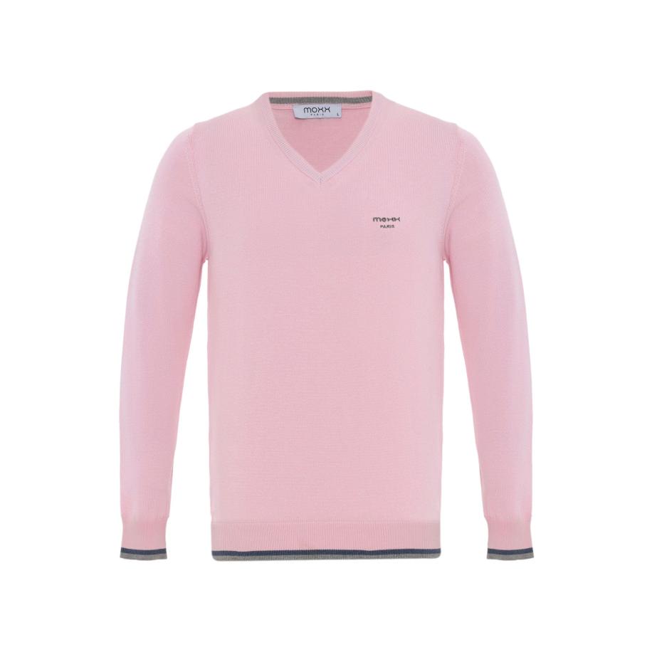 Moxx Paris Moxx Paris Trui lichtgrijs / lichtroze / zwart -