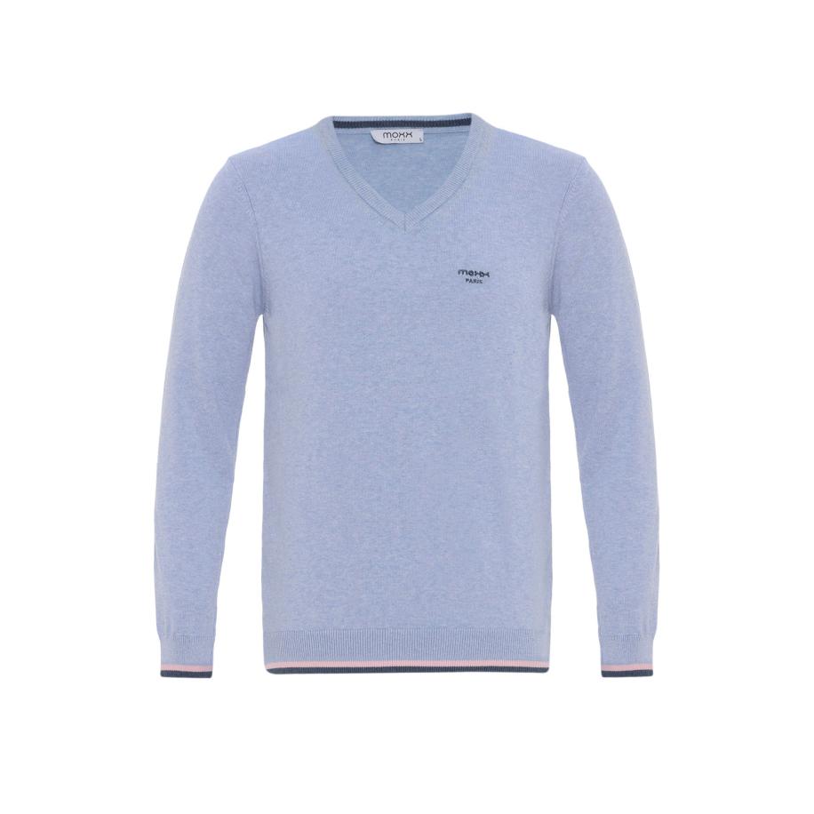 Moxx Paris Moxx Paris Trui nachtblauw / lichtblauw / lichtroze -