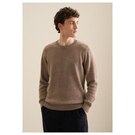 Seidensticker Trui ronde halsbeige, Melange