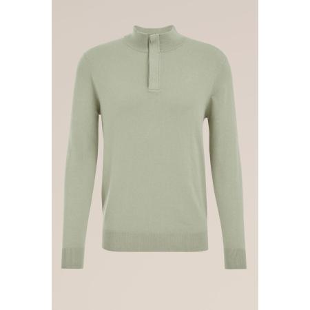 WE Fashion Heren slim fit trui - Slim Fit - Pastelgroen - Katoen - Maat: XS