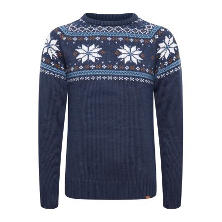 11 Project 11 Project Trui Timbro blauw / cyaan blauw / oker / wit