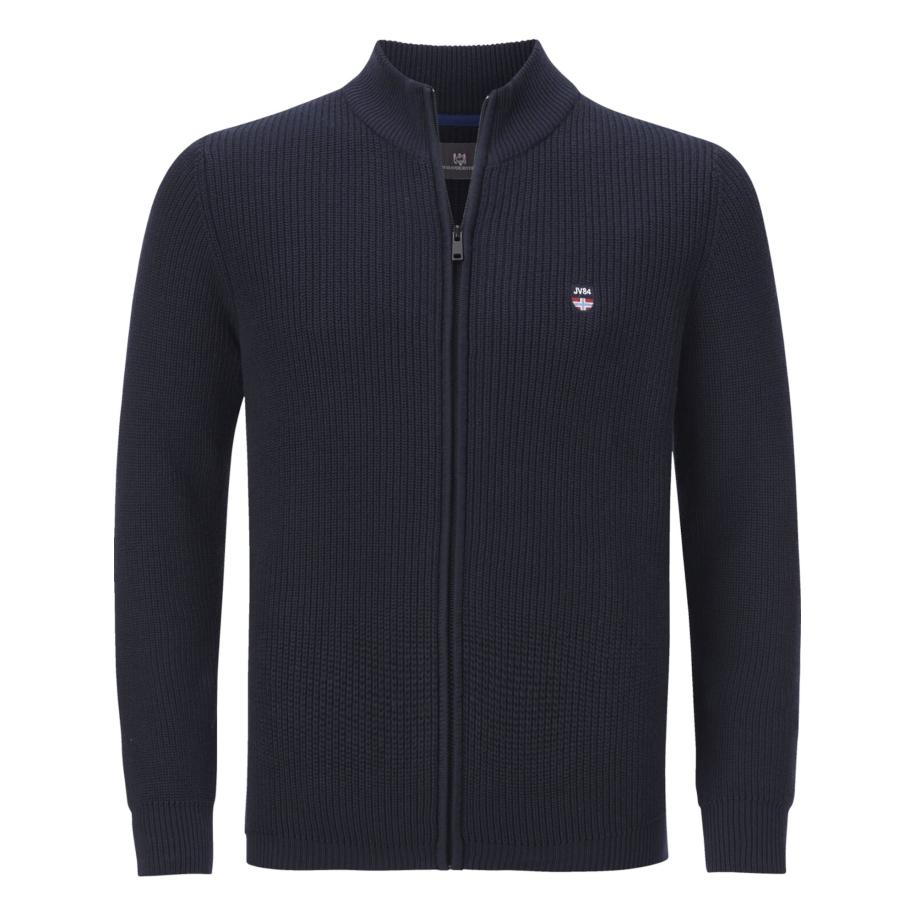 jan vanderstorm Jan Vanderstorm Gebreid vest Norander donkerblauw -