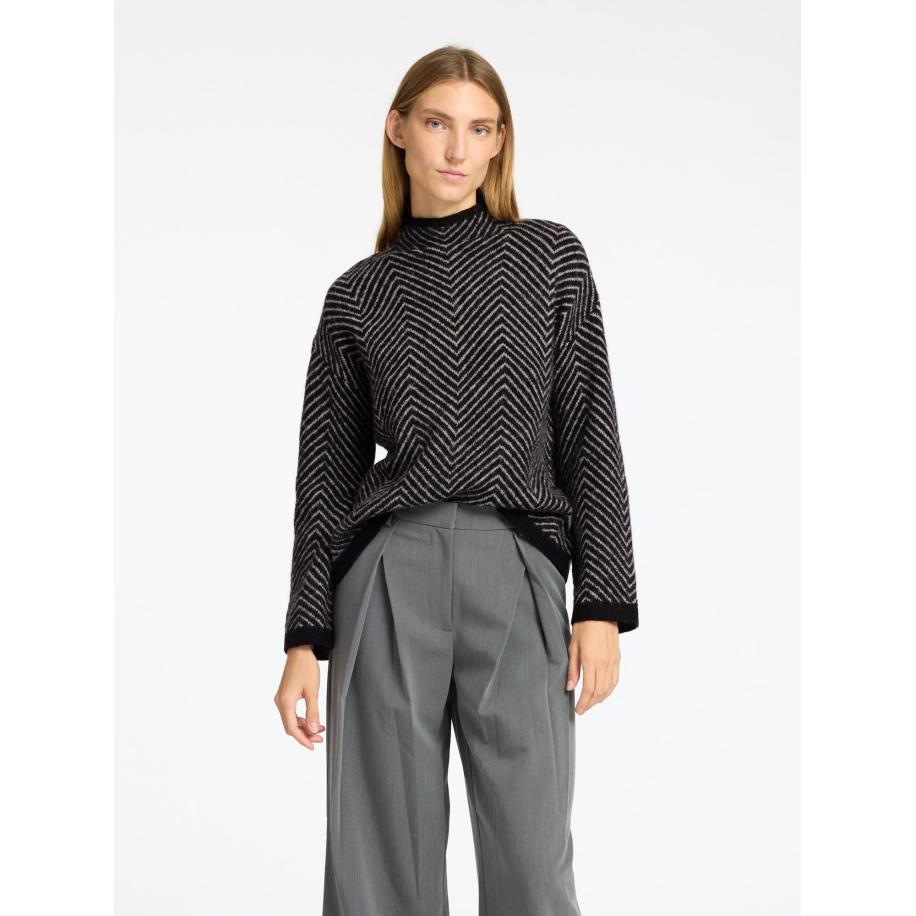Selected SELECTED Trui zwart / wit -