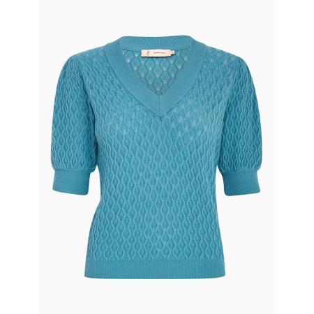 Peppercorn Trui Rosalia cyaan blauw