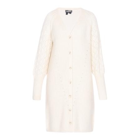 DreiMaster DreiMaster Vintage Gebreid vest wolwit