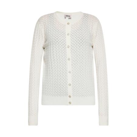 Sidona Sidona Gebreid vest wolwit