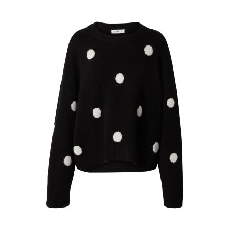 EDITED EDITED Trui Floriane zwart / wit